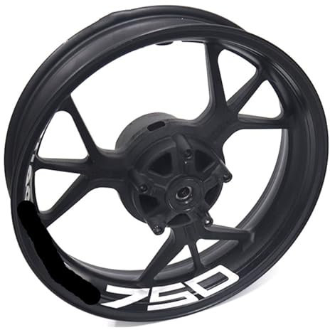 Adesivi impermeabili Per K&awasaki Z750 Z750 Moto Adesivo Moto Strisce Cerchio Impermeabile Adesivi Riflettenti Decalcomanie Ruota Cerchio adesivo ruota moto