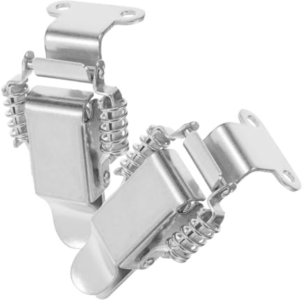 SHINEOFI 2pcs Heavy Duty Toggle Latch Clamp Right Angle Hooks for Box Spring Loaded Lock Buckle Clip for Toolbox