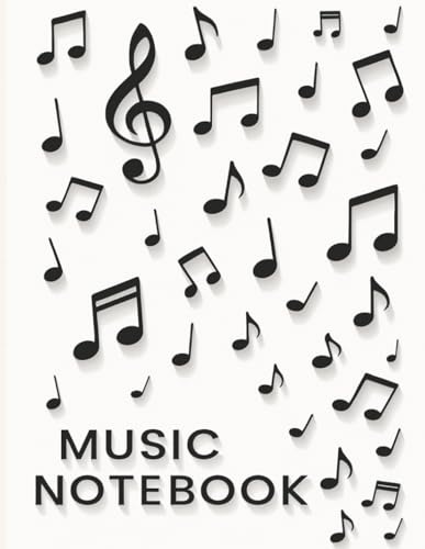 Music Notebook: 100 blank pages of staff paper Standard 8.5 x 11 format (Maestro Manuscripts, Band 3)