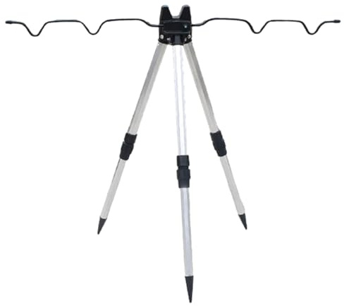 Angelrutenhalter - Rutenständer | Dreibein | Rod Pod | Tripod Stativ Angelständer | Angeln Rutenhalter | Zusammenklappbares Stativ | Dreibein-Stativ Für Angelruten | Angelrutenhalter Dreibein Tripod