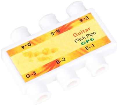 6-loch Stimmgerät für Gitarre, Praktisches Tuning Werkzeug, Portable | Kunststoff, Einfache Anwendung für Gitarristen, Multi Funktional, Weihnachten Geschenkideen, Folk Version Zufällige Farbe