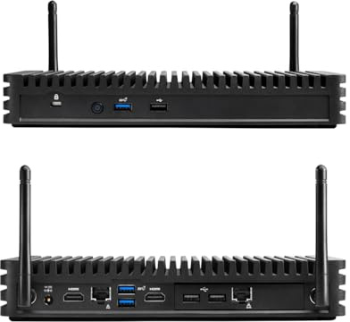 Intel NUC 8 Rugged Fanless Mini PC (BKCMCR1ABB + BKCM8I5CB8N) | Core i5-8265U up to 3.9GHz, 8GB LPDDR3,128GB SSD | Industrial Small Form Factor Computer Dual LAN for Digital Signage, Kiosk, Office