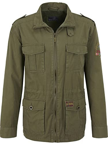 Jan Vanderstorm Homme Veste Style Militaire Bror Olive, 58