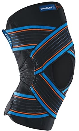 THUASNE Rodillera strapping abierta Sport - Negro - Talla L