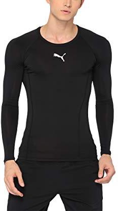 PUMA Liga Baselayer Tee LS T-Shirt, Herren, Schwarz (Schwarz), 52/54 (Herstellergröße: L)
