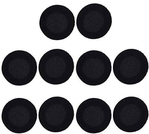 amazingdeal 10 x 65 mm almohadillas de espuma almohadillas para auriculares esponja almohadillas auriculares funda para móvil 2.6 