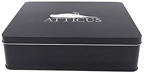 Atticus - Crow Logo Tin Set - Official Mens T Shirt + Beanie & CD (L) White