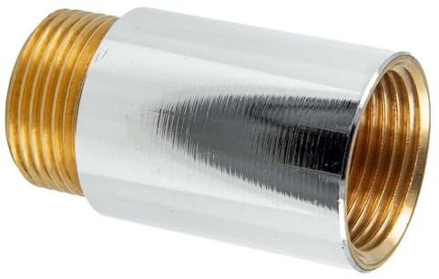 tecuro Hahnverlängerung 3/8 Zoll x 30 mm - nach Trinkwasserverordnung 50930-6, nach DIN 3523, Messing CW 617 N glanzverchromt