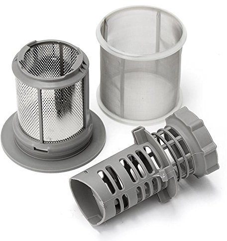 REFURBISHHOUSE 2 Part Dishwasher Mesh Filter Set Grey PP For Bosch Dishwasher 427903 170740 Series Replacement for Dishwasher