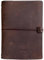 newestor A5 Travelers Notebook – nachfüllbares Leder-Reisetagebuch für Damen und Herren, 3 Notizbücher eingelegt 14 x 21 cm, 120 Blatt, braun