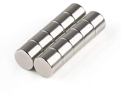 ARCELI Runde Magnete 8x5mm 10er-Pack für Kühlschrank, Kunsthandwerksprojekte, Whiteboard, Karte aus Edelstahl