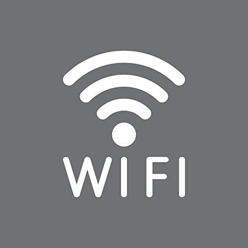 Aufkleber Tattoo WIFI 12cm weiß WLAN Hotspot kostenlos Internet Zugang Zeichen Symbol Logo