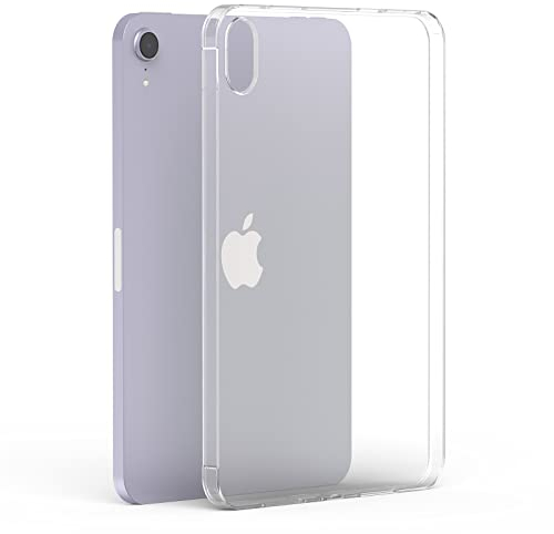 Asgens - Carcasa Transparente para iPad Mini 6 8,3' 2021, Silicona Fina TPU Flexible a Prueba de Golpes y arañazos para iPad Mini 6ª generación, Modelo A2567, A2568 y A2569