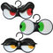 Joiedomi 3 Stück Halloween animierte blinkende Augen Lichter (Ton aktiviert)