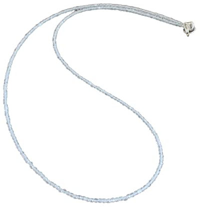 Regenbogen Mondstein Kette feingeschliffen Facettierte Collier