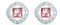 Swarovski Una Angelic Square Ohrstecker, rosa, rhodiniert, Amazon Exklusiv