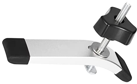 Oumefar 6 pezzi in metallo ad azione rapida Set di morsetti di fissaggio Kit di morsetti di fissaggio M8 Asta filettata per utensile per la lavorazione del legno con scanalatura a T T Track(Set)