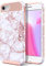 ULAK Case for iPhone SE 3rd Generation 2022/iPhone 8, Shockproof Hard Back PC Cover + TPU Bumper Protective Phone Case for iPhone SE 2020 / iPhone 8 / iPhone 7 4.7 inch, Marble