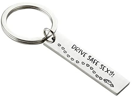 Banemi Mänchen Schlüsselanhänger, Schlüsselanhänger Papa Ist der Beste Long Plate Graviert Drive Safe Sexy Geburtstagsgeschenk Schlüsselanhänger