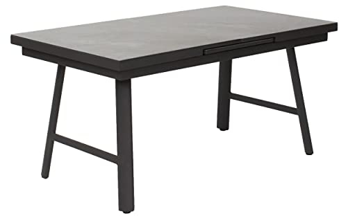 LC Garden »Bondino« Dining Ausziehtisch H-Fuß anthrazit 160/210x90x75cm Gartentisch