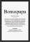 Bonuspapa Definition Worterklärung Stiefvater Stiefpapa Geschenk Geburtstag Geschenkidee zum Vatertag , Küche , Bonus Papa Poster Bild mit Holz Rahmen A4