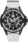 Philipp Plein The $Kull Herren Armbanduhr Analog Quarz Kohlefaser, Schwarz/Weiß - Pwaaa1822, Riemen