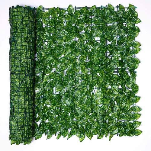 SHANGMAOYO Künstlicher Sichtschutz Garten Efeu Sichtschutz Künstlicher Efeu Sichtschutzzaun Bildschirm für Outdoor-Dekor Garten Grüner Ahorn (0.5x1m)