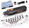 VEVOR Herramienta Rotativa Multifunción 4 V Kit de Herramienta Rotativa sin Cable 5000-25000 rpm Velocidad Variable 118 PCS Accesorios para Esmerilar Pulir Fresar Tallar Cortar Limpiar Carga Rápida