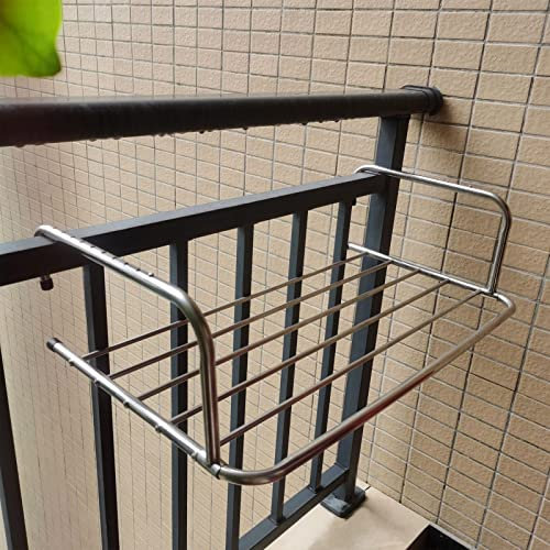 whalebee Balkon Wäschetrockner Klappbar Wäscheständer Hängetrockner Aus Edelstahl 50cm 70cm 80cm Trockner Robust Und Stabil Einstellbar Haken Belastbarkeit 20kg Trockner Für Bad Wäschekammer