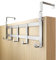 4smile Over Door Hanger – Stainless Steel Coat Hanger for Door Depth 4.1 cm (1.6) & 3.6 cm (1.4) - Hangers for Clothes, Coat Hooks Türhakenleiste XXL Budget Edelstahl_36mm UK