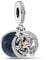 Feitery Christmas Zauberlehrling Charms Kompatibilität für Pandora Armband Bead Charm für Damen Weihnachtszeit (Bicolor Sternschnuppe Doppelter)