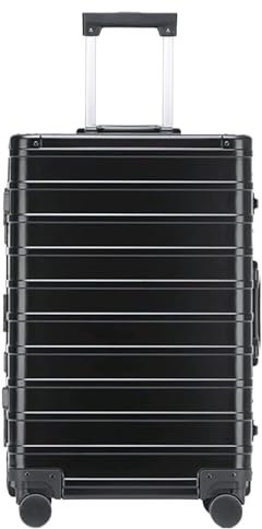 Reisekoffer Hartschalenkoffer Mit Aluminiumrahmen, TSA-Schloss, Ohne Reißverschluss Und Leisen Spinnerrädern Suitcase Rollkoffer (Color : D, Size : 24)