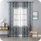 GIRASOLE HOME Coppia Tende Filtranti Fantasia Argentata Effetto Marmo 2 Pannelli da 140x285cm con Occhielli, Grigio