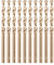 Cobalt Drill Bit Set 4.5mm - 10pcs, M35 Twist Drill Bits Straight Shank, 4.5mm High Speed Steel Drill Bits for Drilling in Hard Metal, Stainless Steel, Cast Iron