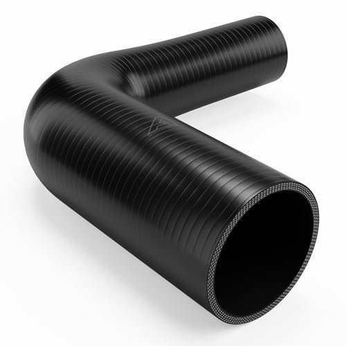 22mm to 19mm (0.9 to 0.8) 90 Reducer Silicone Hose Coupler Intercooler Universal Tube Black