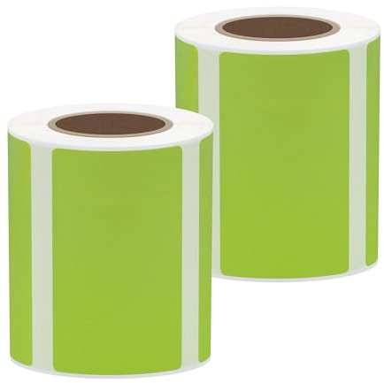 hycodest Thermoetiketten, 50 × 30 mm, Druckeraufkleber Papier mit Selbstklebend für Etiketten Drucker (50 x 30, Grün)
