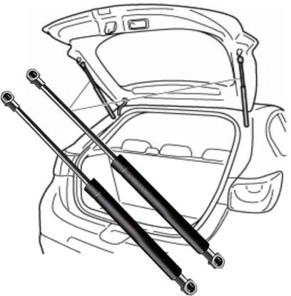 GUKKO 2X Heckklappendämpfer für BMW 7er F01 2008-2015, Heckklappen-Hebeunterstützung Gasfeder-Stoßdämpfer Gas Feder Strut Ersatz