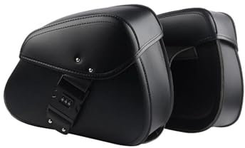 VAHAKKRMVM Motorrad Satteltaschen Für Suzuki GZ150 GZ250 Für Intruder 150 VL 250 Für Intruder 800 1400 Motorrad-Ledersatteltasche Gepäckaufbewahrung Reisetasche Werkzeugtasche