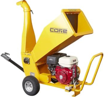 P. Lindberg Holzhäcksler mit Benzinantrieb 15 PS, Hochleistungs-Gartenhäcksler, Baumast-Häcksler, 420-ccm-Viertaktmotor mit Elektrostart, Holzhäcksler mit automatischem Einzug für Äste bis zu 100 mm