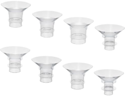 EXAOMBLE 8pcs Breast Pump Flange Inserts Parts for Electric Wearable Breast Pumps
