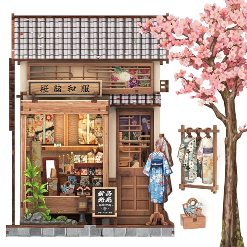 Cutefun Book Nook Japan Kit – Puzzle 3D pour Adultes – Maison Miniature de Style Japonais pour la décoration, Excellent Cadeau pour Les Amateurs de Livres et Les Amateurs