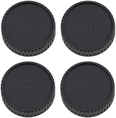 AS Axis Spindleon 4 Stück Kamera-Rückobjektivdeckel Kompatibel mit Minolta MD MC-Anschluss 51 X 44 X 14,5 Mm Schwarz