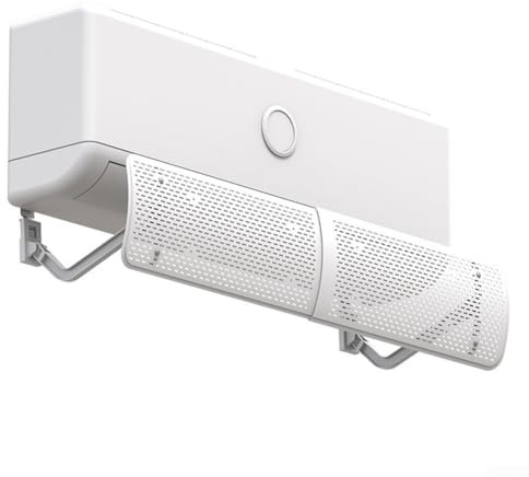 Adjustable Air Conditioner Deflector, Extends 44-72cm, ABS Vent Redirector with Rotatable Design, Soft for Breeze Airflow and Anti-Direct Blast for Home Comfort(with mesh filter)