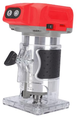 Plyisty Router Cordless, Taglierina per Legno Senza Spazzole da 800 W, Router Cordless Portatile a 5 velocità per la Lavorazione del Legno, Compatibile con Batteria 48-11-1820 48-11-1822-1840