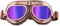 evomosa Motorradbrillen Vintage Cruiser Scooter Goggle Outdoor-Sandbrille Bike Racer Cruiser Touring Brillen(Copper, Blue)