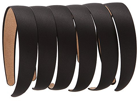 Lot de 6 serre-têtes Yishenyishi - Rigides - Antidérapants - 2,5 cm de large - Pour femme