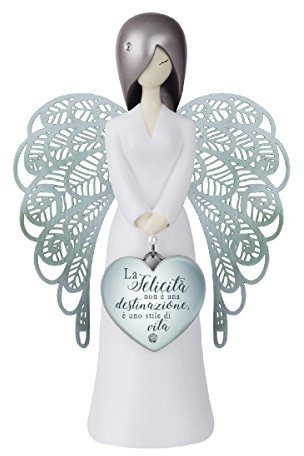 You are an angel, Figura de ángel con mensaje en italiano, Enesco