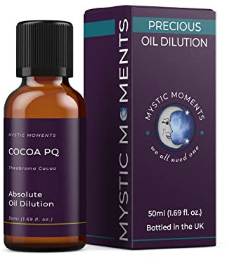 Mystic Moments | Kakao PQ Absolute kostbare Ölverdünnung 50 ml 3% Jojoba -Mischung perfekt für Massage, Hautpflege, Schönheit und Aromatherapie