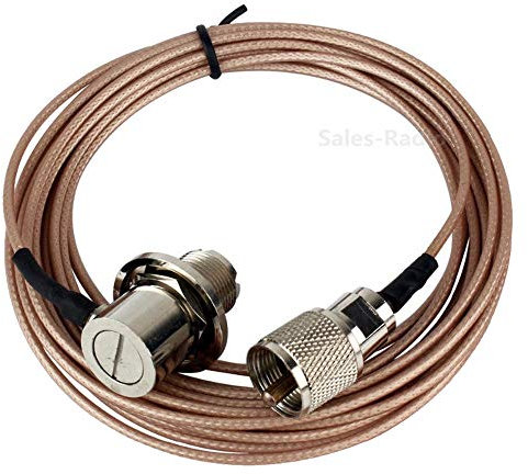 Fumei 5 meter prolunga per antenna cavo coassiale UHF maschio a femmina da RG316 cavo per mobile radio veicolo auto Ham radio