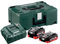 METABO 685136000 - Combo bateria + cargador Basic-Set 1x LiHD 4,0 Ah + 1x LiHD 5,5 Ah en maletín MetaLoc